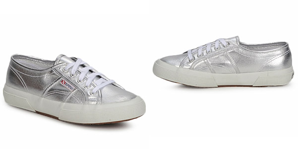 scarpe superga argentate