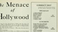 Pazze diete a Hollywood già nel 1929