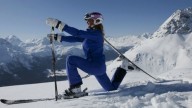 A St. Moritz la prima pista da sci per fare yoga