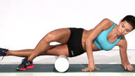 Fitness anti-cellulite con il foam roller